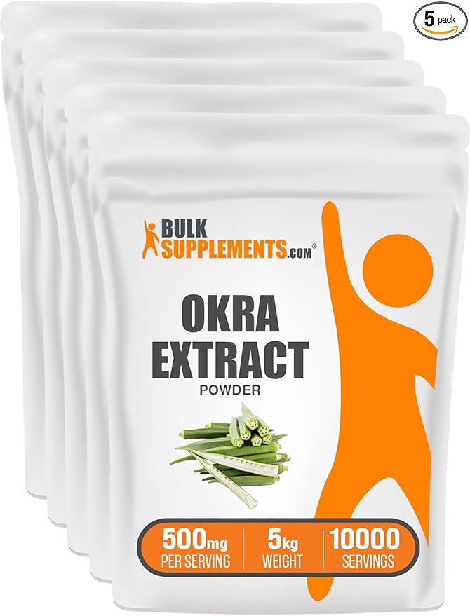 BulkSupplements.com Okra Extract Powder (5 Kilograms - 11 lbs)