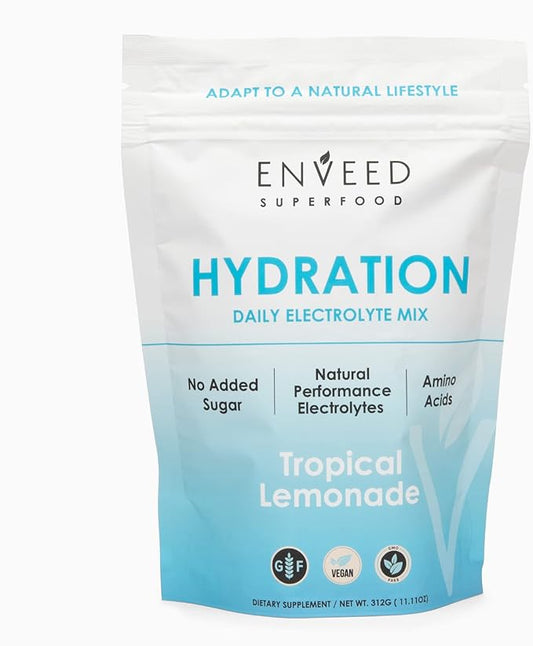 Hydration | Sugar Free Active Muscle Recovery Mix for Men & Women — Vitamin C, Zinc, Magnesium & BCAA Amino Acids | Maximize Workout Hydration with Premium Electrolytes — 20 Servings
