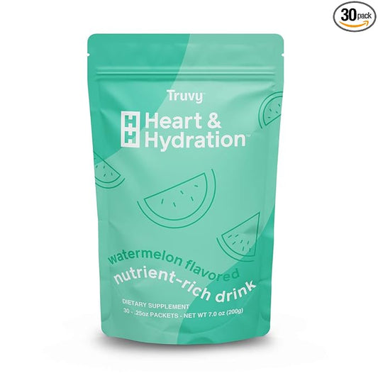 Truvy Heart & Hydration (Watermelon, 30 Packets)