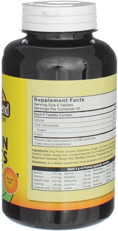 Protein Tablets Honey Flavor 200 Tabs