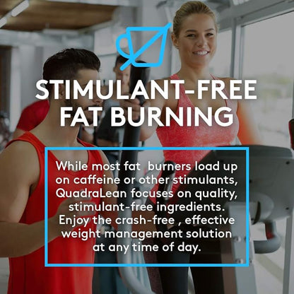 RSP Nutrition QuadraLean - Stimulant Free Weight Management, Metabolism Booster, Energy & Appetite Support - CLA, L-Carnitine, Green Tea Extract, Non-Stim Formula, 50 Serv (Packaging May Vary)