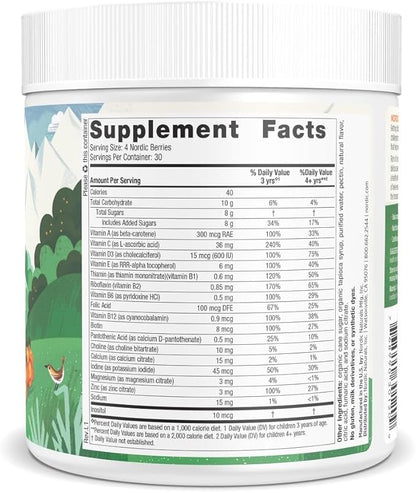 Nordic Naturals Nordic Berries, Citrus - 120 Gummy Berries - Great-Tasting Multivitamin for Ages 2+ - Growth, Development, Optimal Wellness - Non-GMO, Vegetarian - 30 Servings