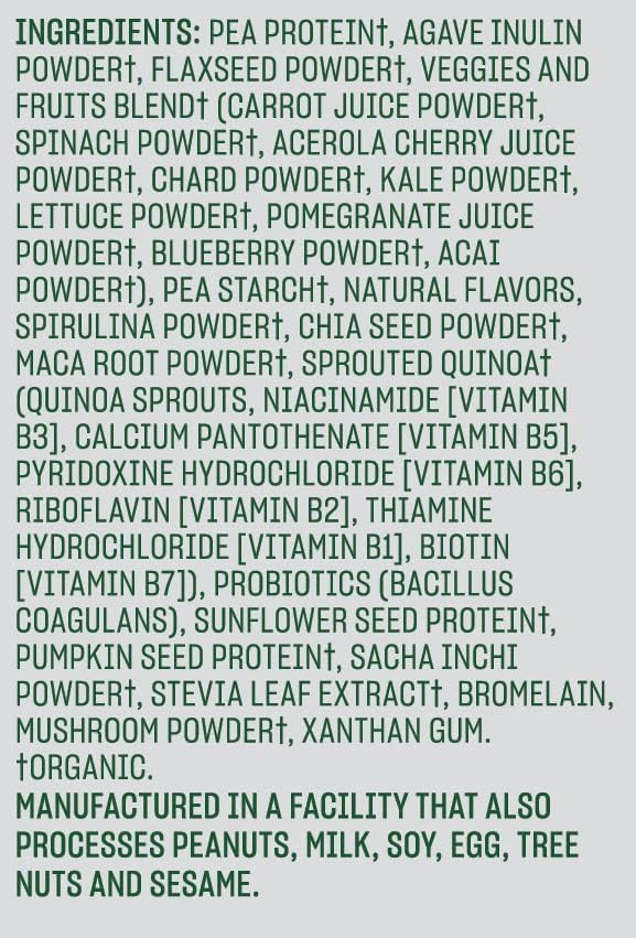 Vega Organic All-in-One Vegan Protein Powder, French Vanilla -Superfood Ingredients, Vitamins for Immunity Support, Keto Friendly, Pea Protein for Women & Men, 13.5 oz (Packaging May Vary)