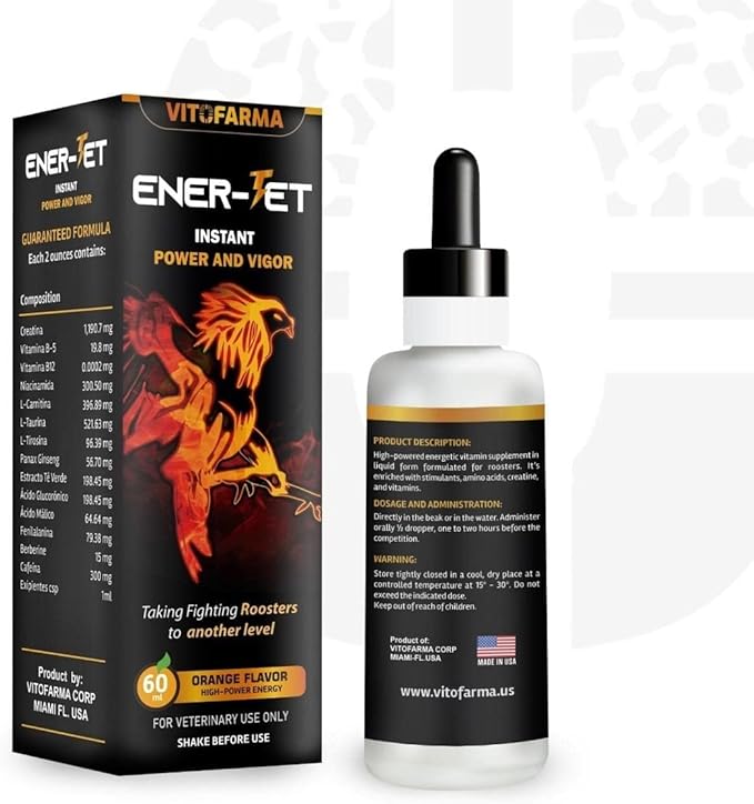 Ener-Jet Energy Booster for Rooster Natural Multivitamin - Liquid 60 ml