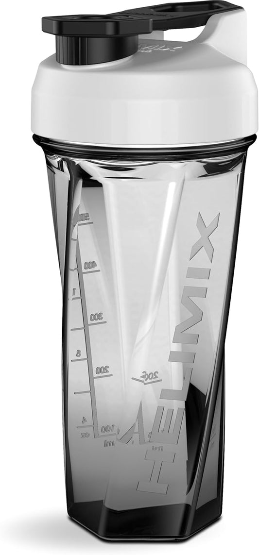 HELIMIX 2.0 Vortex Blender Shaker Bottle Holds upto 28oz | No Blending Ball or Whisk | USA Made | Portable Pre Workout Whey Protein Drink Shaker Cup | Mixes Cocktails Smoothies Shakes | Top Rack Safe