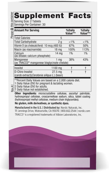 Nordic Naturals Fertility Support - Unflavored - 60 Capsules - Women’s Fertility Supplement for Hormone & Ovulation Support - Natural Vitamins & Minerals for Reproductive Support - 30 Servings