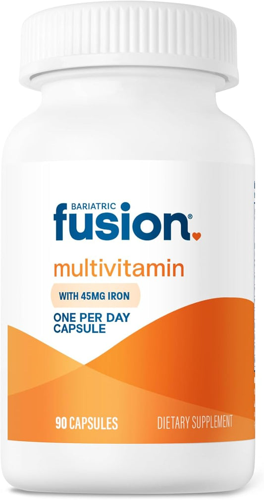 Bariatric Fusion One Per Day Bariatric Multivitamin with Iron | Easy to Swallow Capsule | Vitamin for Bariatric Surgery Patients | Gastric Bypass and Sleeve Gastrectomy | 90 Count | 3 Month Supply