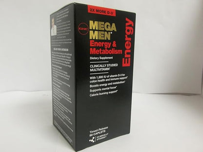 GNC Mega Men Energy & Metabolism Dietary Supplement Capsule