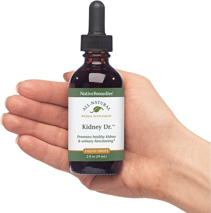 Native Remedies Kidney Dr. - All Natural Herbal Supplement for Kidney and Urinary System Health - 59 mL