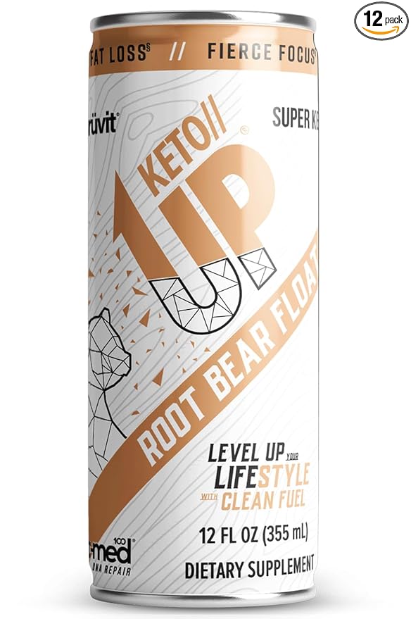 The Root Bear Float Keto//Up® Drink – Ready-to-Drink Ketones for Focus for Men and Women 12 Pack