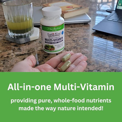 Paradise Herbs Earth's Blend Women's One Daily Multivitamin with Iron, 48 Organic Superfoods, Probiotics, Antioxidants, Vitamins A, B12, C, D, K2, Daily Superfood, 30 Capsules