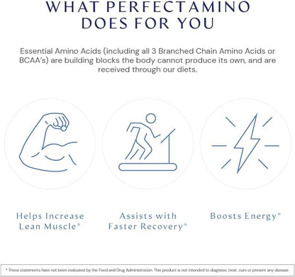 BodyHealth PerfectAmino Tablets, (3-Pack) Essential Amino Acid with BCAAs + Lysine, Phenylalanine, Threonine, Methionine, Tryptophan, Supplement for Muscle Mass Production, Recovery & Strength