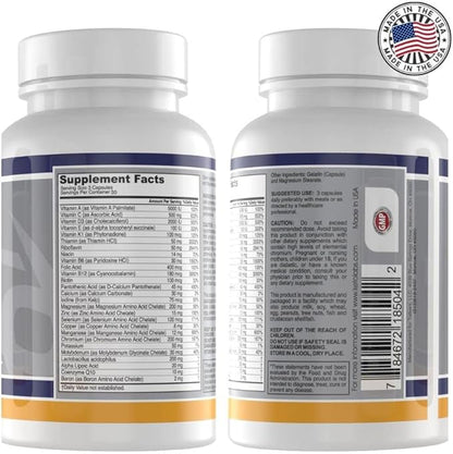 Ketocore Keto Vitamins | Keto Multivitamin for Men & Women | Keto Supplements & Carnivore Diet Supplements, Keto Friendly Multivitamin | No Keto Flu | Rich in Magnesium & Potassium | 90 Capsules