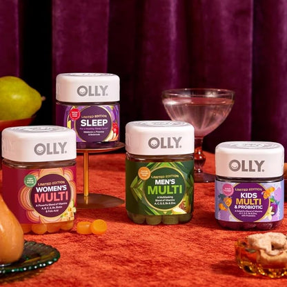 OLLY Womens Multivitamin Gummies, Daily Vitamin Support Supplement -Limited Edition Cozy Crème Brulee Flavor - 50ct