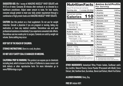 Whey Protein Isolate Powder | 25 Grams Protein Per Serving | 100% Whey Isolate | Zero Fat | Made in USA (5 Lb, Chocolate)