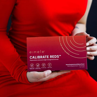 Calibrate Reds | Natural Weight Control Formula for Women & Men | Reduce Cravings | Healthy Weight Support | Vegan | 30 Sachets (2g Powder ea)