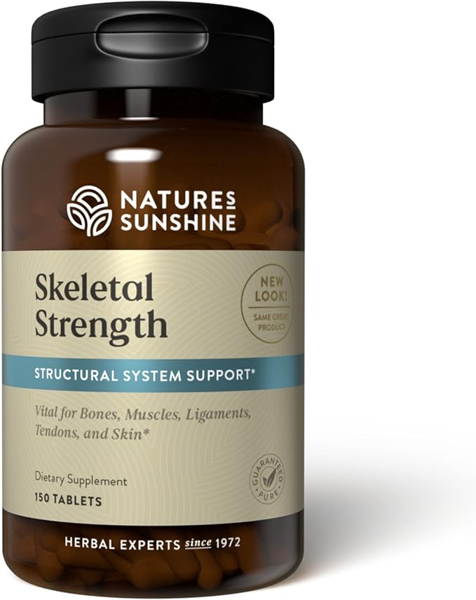 Nature's Sunshine Skeletal Strength, 150 Tablets | Bone Health Supplements for Women and Men with Calcium, Magnesium, Iron, Manganese, and Vitamin D, C, A, and B
