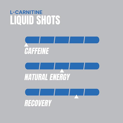 PROSUPPS L-Carnitine Stimulant Free Liquid Shots for Men & Women - Workout Drink for Performance & Muscle Recovery - Clean Energy, No Sugar, No Carbs (31 Servings, 3000 Blue Razz)