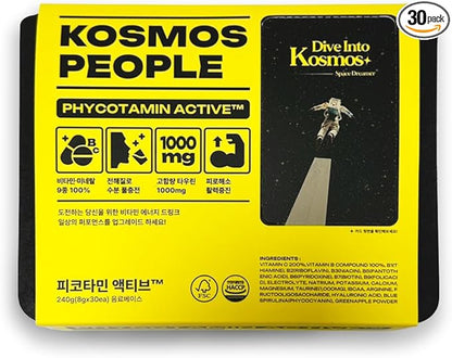 PHYCOTAMIN Multivitamin Powder 30 x 8g Packets for Energy Hydration and Recovery Daily Vitality and Fitness Support