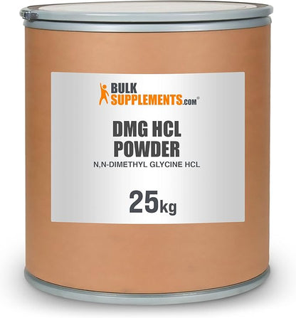 BulkSupplements.com DMG HCl Powder - Dimethylglycine Supplements - Glycine Powder - Glycine Supplements - DMG 500 mg - DMG Powder - 500mg per Serving, DMG Bulk (25 Kilograms - 55 lbs)