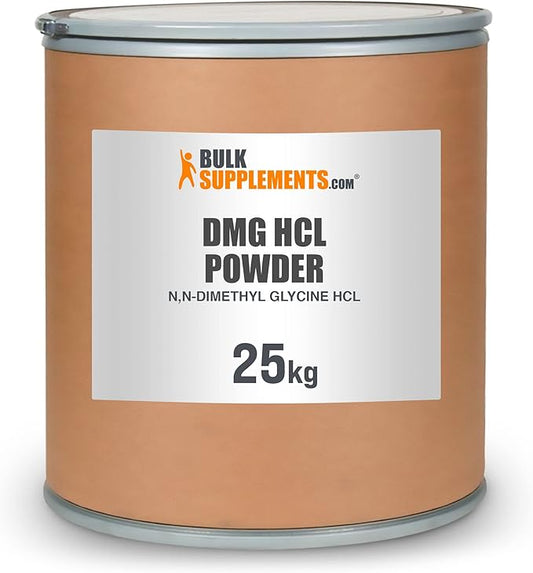 BulkSupplements.com DMG HCl Powder - Dimethylglycine Supplements - Glycine Powder - Glycine Supplements - DMG 500 mg - DMG Powder - 500mg per Serving, DMG Bulk (25 Kilograms - 55 lbs)