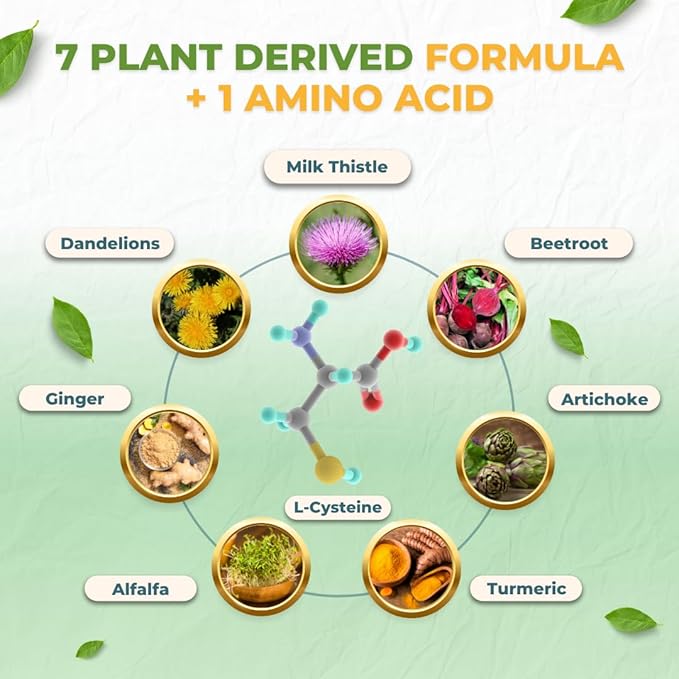 Vital Liver Support - Premium Liver Cleanse Detox & Repair Formula with Milk Thistle Supports Liver Health and Detox Cleanse