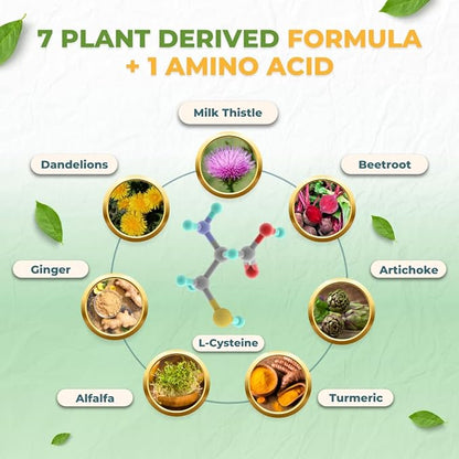 Vital Liver Support - Premium Liver Cleanse Detox & Repair Formula with Milk Thistle Supports Liver Health and Detox Cleanse