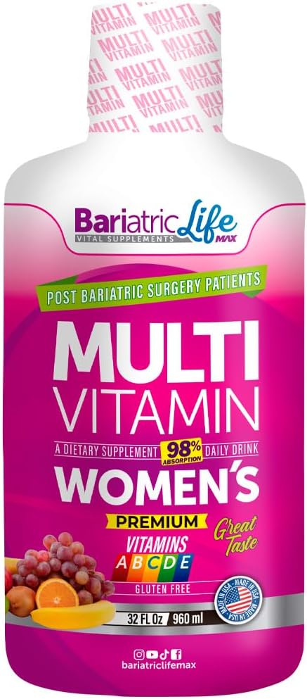 Bariatric Multivitamin Design for Post Bariatric Surgery Womens Patients, Sugar Free, 100+ Vitamins, Minerals & Amino Acids, Supports Muscle, Heart, Brain Health & Energy, 98% Absorption Rate, 32 Serv