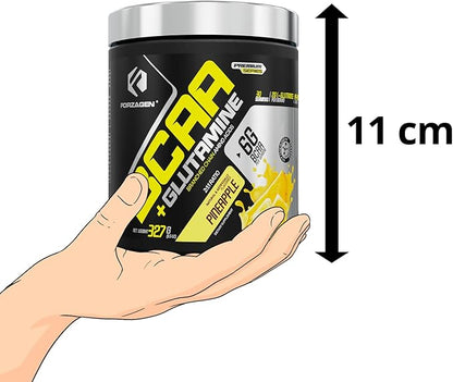 Forzagen BCAAS Amino Acids Powder with Glutamine BCAA Powder, Branched Chain Amino Acids Supplements Powder, BCAA Lean Energy Pre Workout - Post Workout Muscle Recovery Powder, 30 Servings
