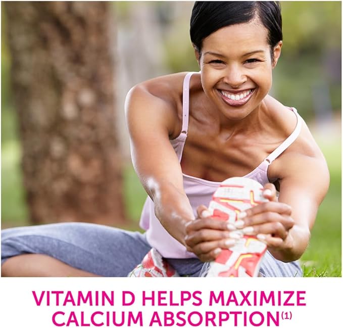 Caltrate Gummy Bites 500 mg Calcium and Vitamin D Supplement, Black Cherry, Strawberry, Orange - 100 Count