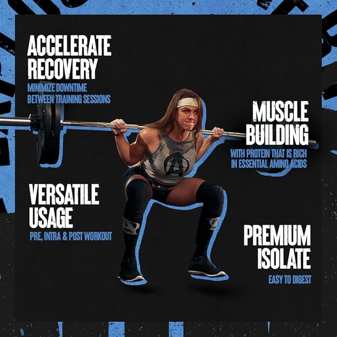 Clear Whey Isolate Protein Powder - Easy to Digest and Mix, 5g BCAA, Deliciously Juicy, Refreshing Anytime Drink for Men and Women, Blueberry Acai 500g (20 Servings)