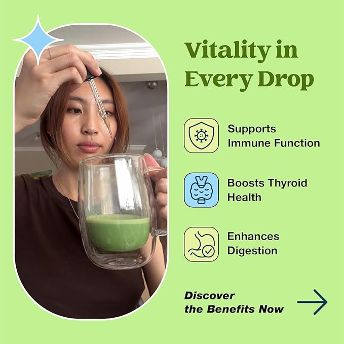 Organic Sea Moss Drops - Irish Sea Moss - 4X Stronger than Sea Moss Gel, Capsules and Gummies - Superfood Seamoss - Joint Support Supplement - Immune Support Supplement (Strawberry Lime, 60mL)