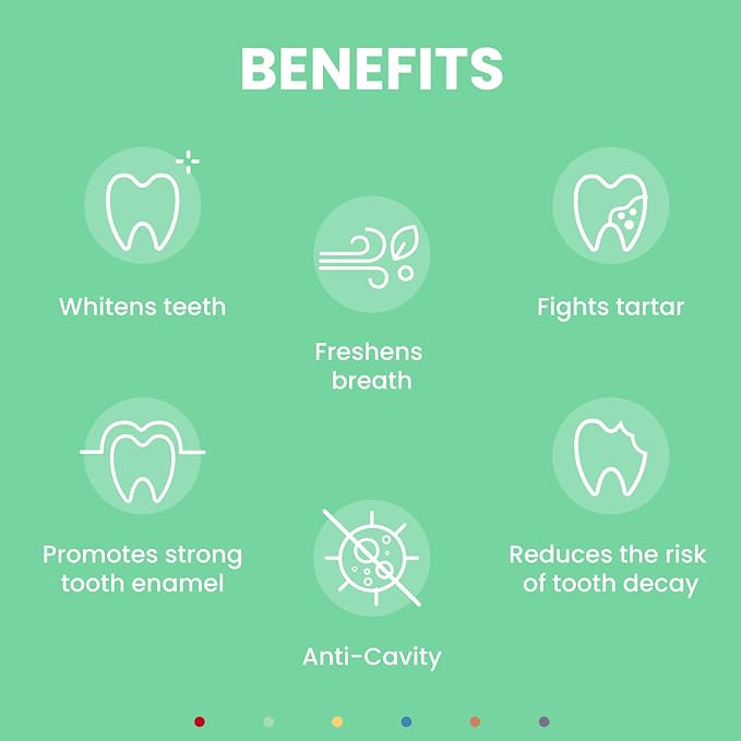 Kids Toothpaste with Daily Multivitamins B3, B5, B6, D, E, Xylitol, Calcium, Fluoride Free, Fresh Breath, Fights Tarter, Anti-Cavity, Safe to Swallow, 4.1oz, Bubble Gum Flavor, 2-Pack