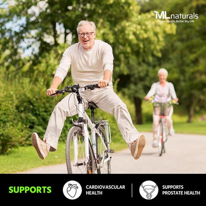 Natural Lycopene 30 mg 120 Vegetable Capsules. All-Natural from Tomatoes. Antioxidant & Immune Support, Cardiovascular Health & Prostate Health.