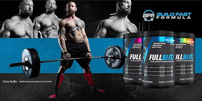 FULLBLITZ Fully Loaded Pre-Workout | Energy Booster + Huge Dual Pathway Nitric Oxide Boosting Muscle Pumps, Laser Focus & Nootropic Blend – 24 Workouts (Rainbow Candy)