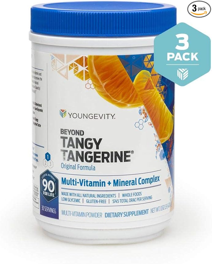 3 Pack Beyond Tangy Tangerine 420g Canisters Youngevity Multivitamin (Ships Worldwide)