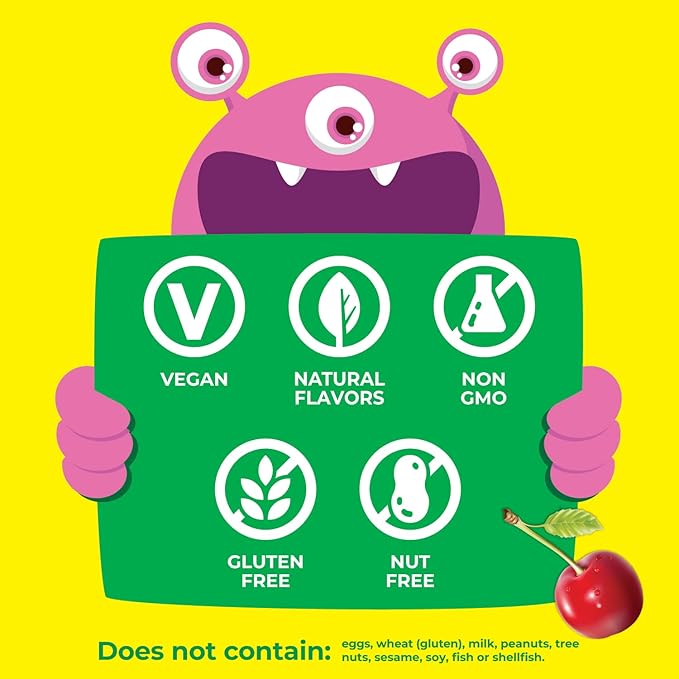 Kids Vitamin B12 1000 mcg Chewable Tablets - Tasty Natural Cherry Flavor - Vegan, GMO-Free, Gluten Free, Nut Free - Dietary Supplement - Cellular Energy Vitamins for Children - 120 Chewables