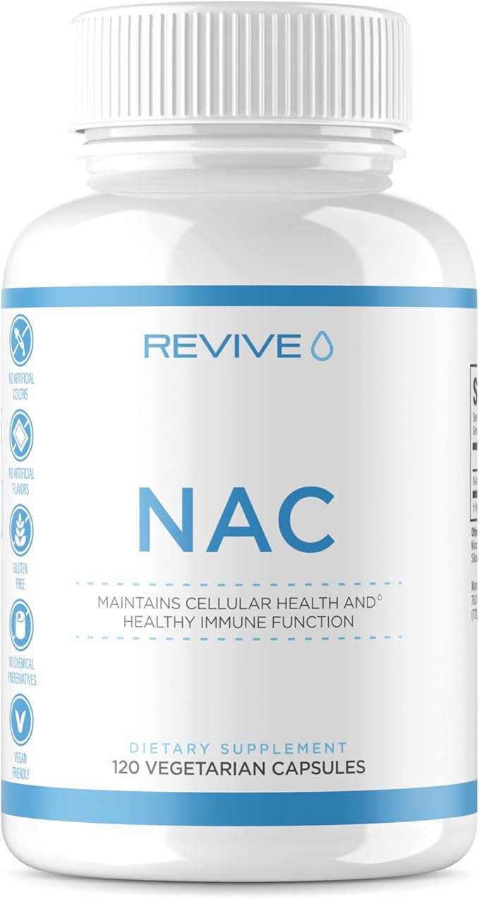 Revive MD | NAC | N-Acetyl Cysteine | Support Optimal Cardiovascular Health | 120 Capsules