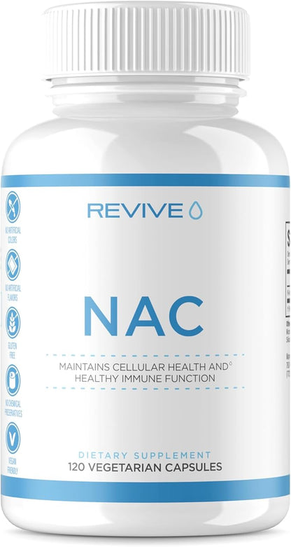 Revive MD | NAC | N-Acetyl Cysteine | Support Optimal Cardiovascular Health | 120 Capsules