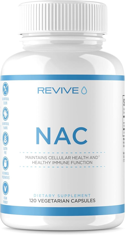 Revive MD | NAC | N-Acetyl Cysteine | Support Optimal Cardiovascular Health | 120 Capsules