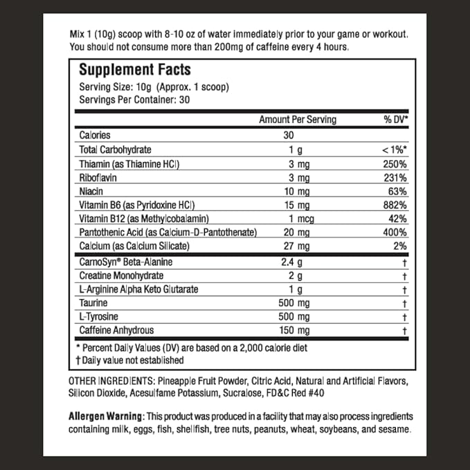 Proven4 Pre Workout Powder for Men and Women with Creatine - Beta Alanine - Caffeine, NSF Certified preworkout Energy Supplement Fruit Punch 30 Servings