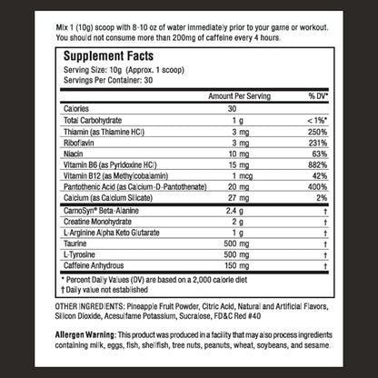 Proven4 Pre Workout Powder for Men and Women with Creatine - Beta Alanine - Caffeine, NSF Certified preworkout Energy Supplement Fruit Punch 30 Servings