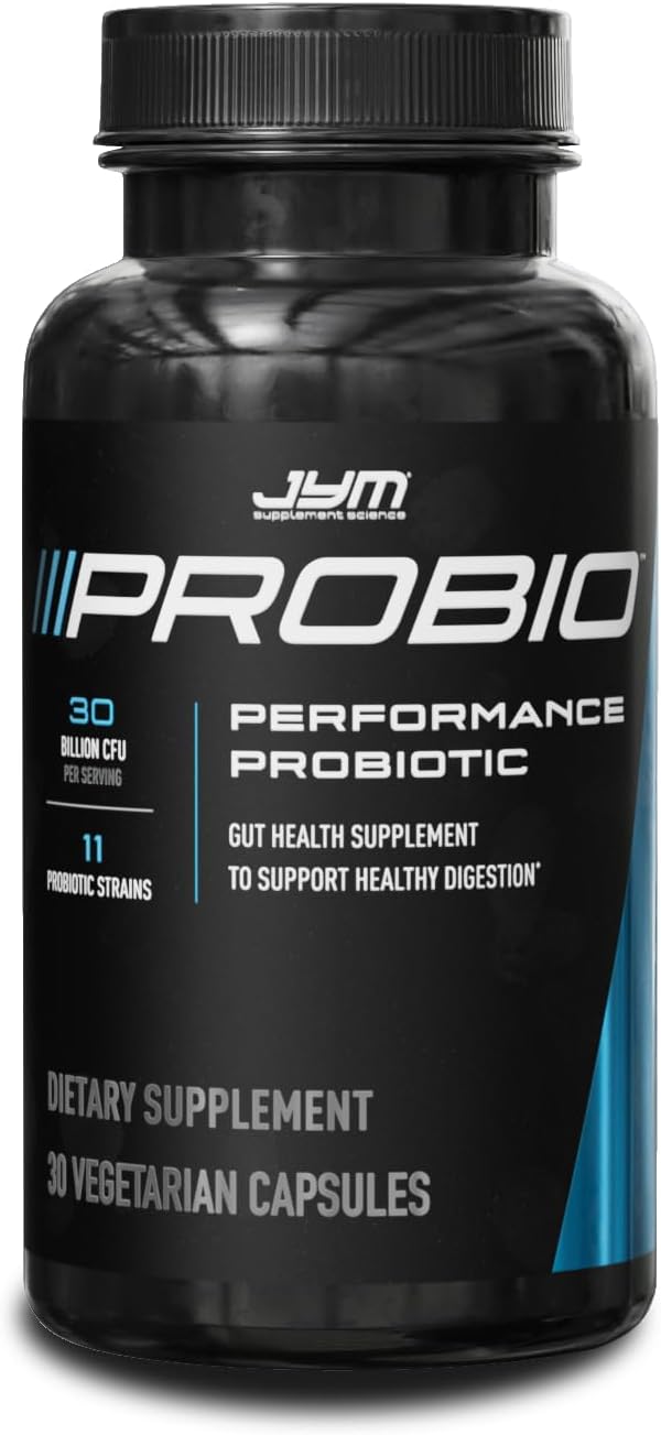 ProBio JYM Performance Probiotic, Heart, Gut, Immune Health, Athletic Recovery, and Body Composition for Men & Women, 30 Day Supply