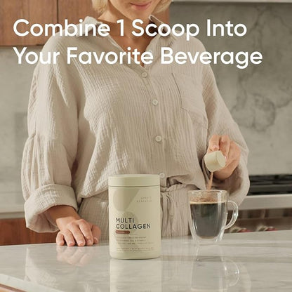 Sports Research Multi Collagen Protein Powder (Type I, II, III, V, X) with Hyaluronic Acid + Vitamin C | 5 Types of Food Based Collagen, 30 Servings (Chocolate)