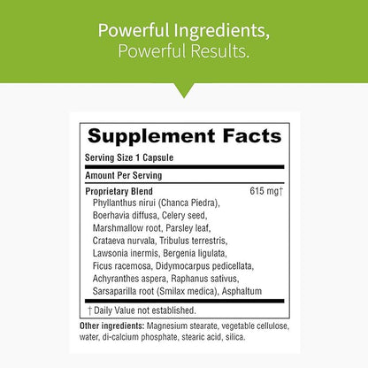 Natural Kidney Cleanse | Eliminate & Protect Against Kidney Stones | Flush Impurities & Clear System | Support Kidney Health & Function | Chanca Piedra, Celery & More | 60 Capsules - 3 Pack