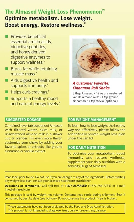 Almased Multi Protein Powder Supports Weight Loss (Pack of 2)