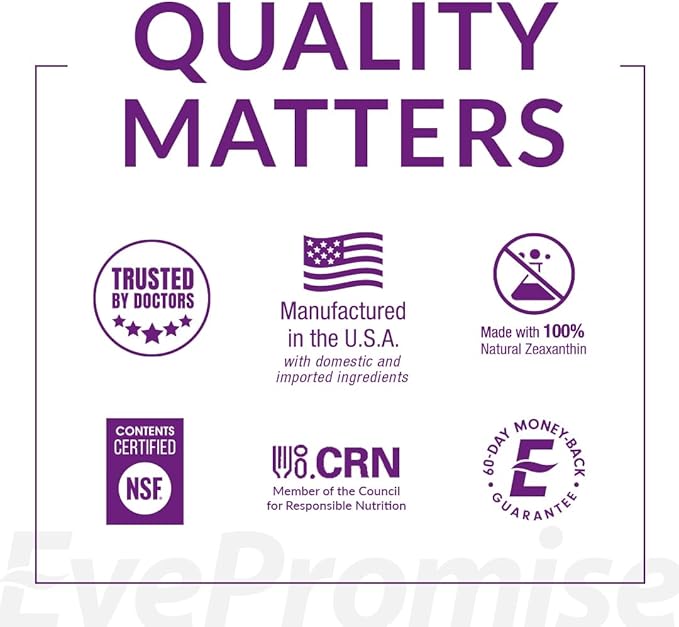 EyePromise Restore Supplement - 180 Softgel Capsules Containing Lutein, Vitamin C, Vitamin D, Vitamin E, Omega-3 Fish Oil, and Zeaxanthin - A Patented and Complete Eye Health Formula