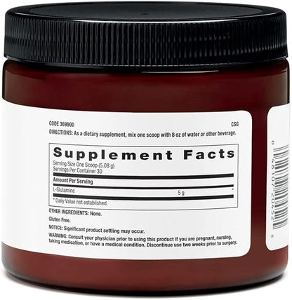 BEYOND RAW Chemistry Labs L-Glutamine Powder | Supports Muscle Function | 30 Servings
