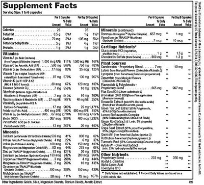 Sport Comprehensive Multivitamin Supplement with Glucosamine & Chondroitin 270 Capsules