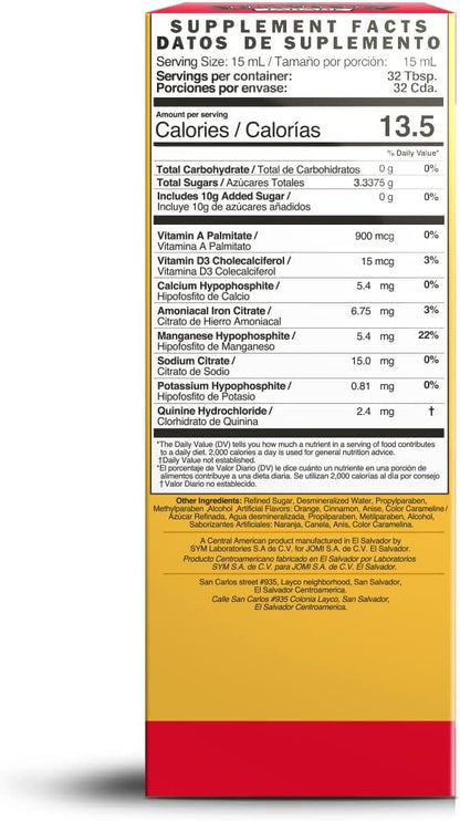 Multivitamin Supplement, Since 1895. Vitamin A, D, Calcium, Iron, Manganese, Sodium, Potassium. Suplemento multivitaminico, Desde 1895. Vitamina A, D, Calcio, Hierro, Etc. El Salvador
